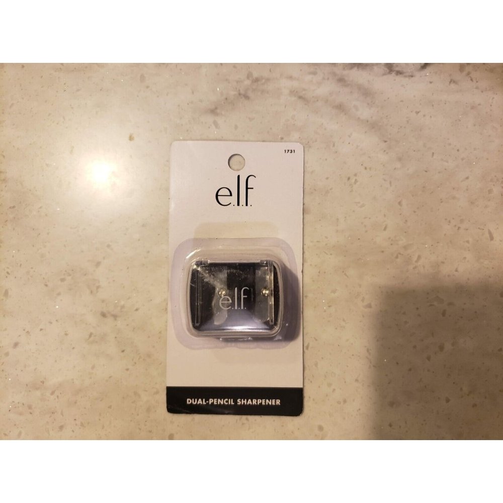 e.l.f. Dual-Pencil Sharpener Compact Travel Friendly Convenient Easy To Clean